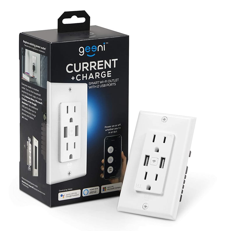 A Smart In-Wall Outlet: Geeni High Speed USB Charger Smart Outlet