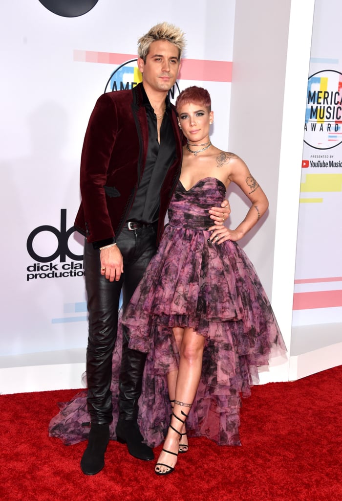 Halsey and G-Eazy at the 2018 American Music Awards