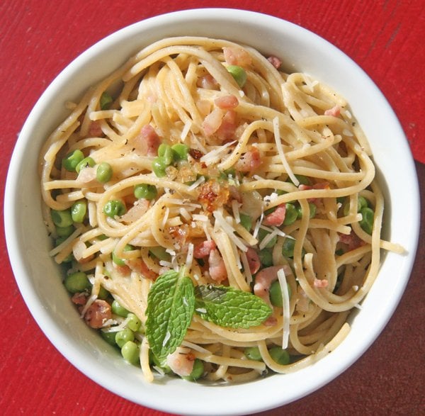 Lightened-Up Spaghetti Carbonara