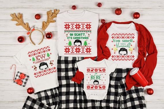 Family Schitt's Creek "Fold the Cheese" Matching Christmas 2020 T-Shirt
