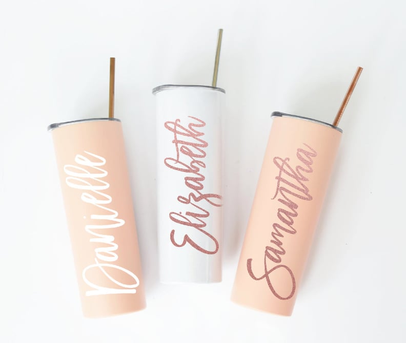 Reliable Drinkware: Personalized Tumbler With Lid and Straw
