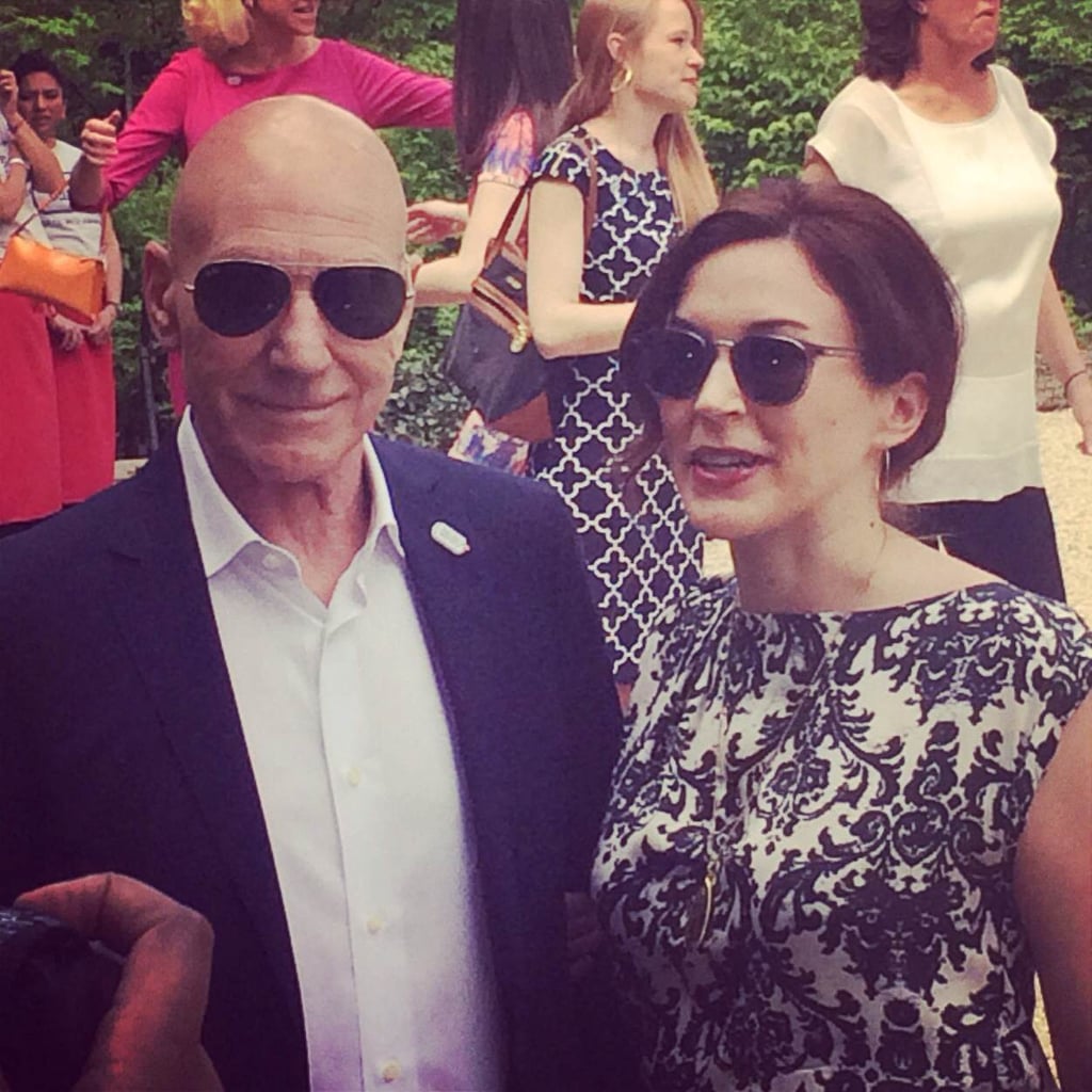 Patrick Stewart also stopped by the brunch.