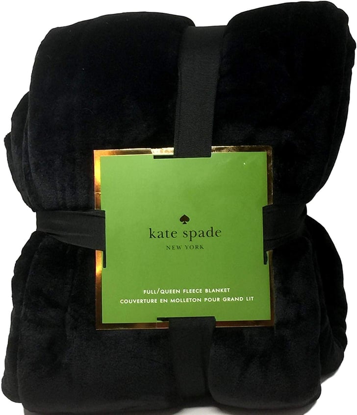 Kate Spade New York Midnight Black Full/Queen Plush Micromink Blanket | 15  Stylish Home Accent Pieces You Can Buy on Amazon | POPSUGAR Home Photo 11
