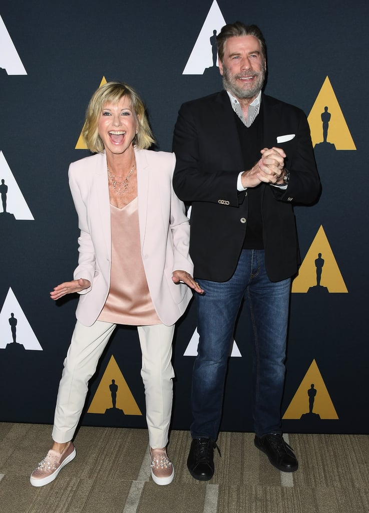 John Travolta Olivia Newton John at Grease Event August 2018