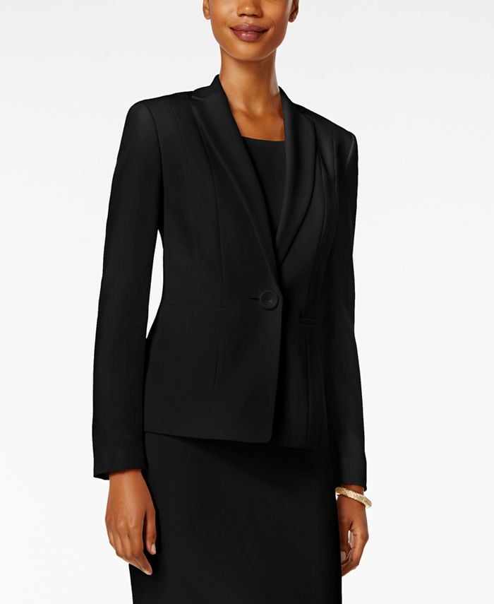 A Traditional Blazer: Kasper Crepe One-Button Blazer, Macy's Is Now  Carrying a Collection Made Specifically For Black Sororities