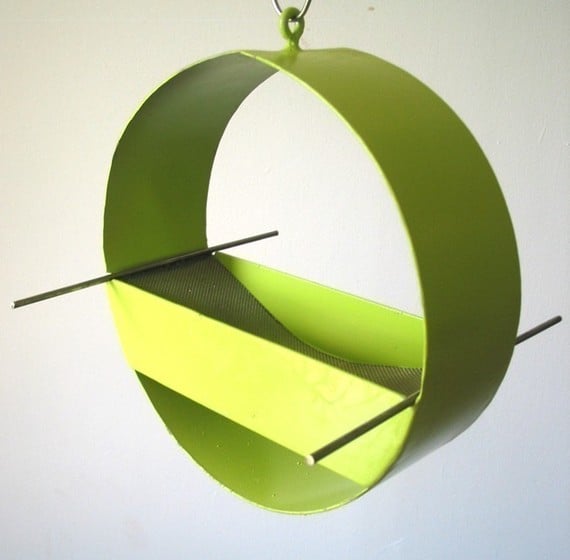 modern bird feeder