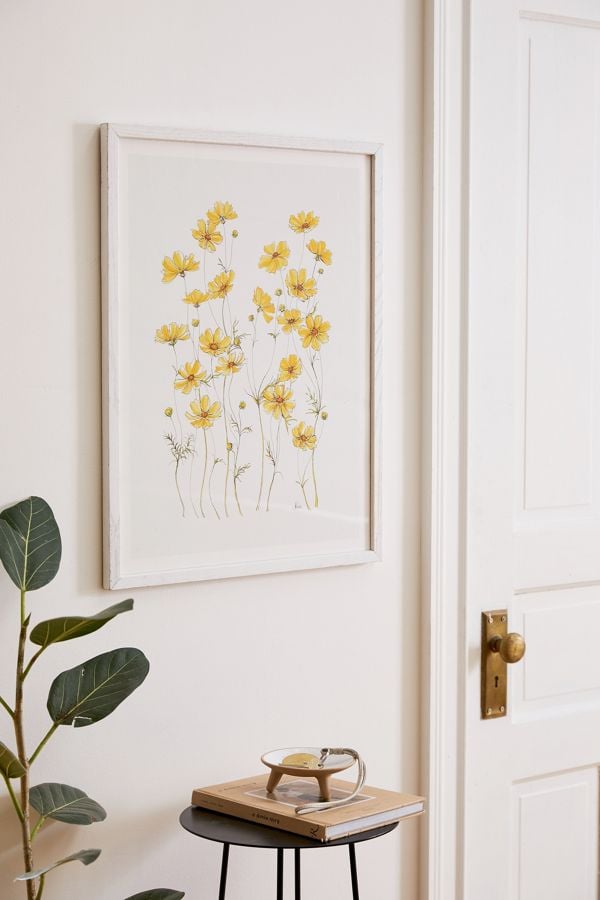 Jessica Hanselmann Yellow Cosmos Flowers Art Print