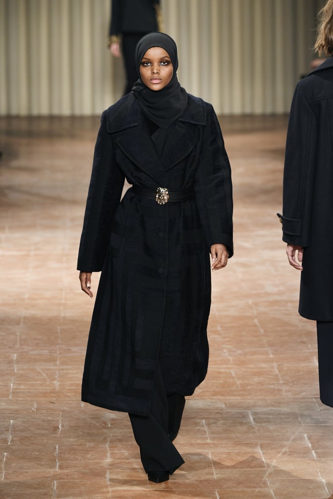 Walking the runway for Alberta Ferretti during Milan Fashion Week in 2017.