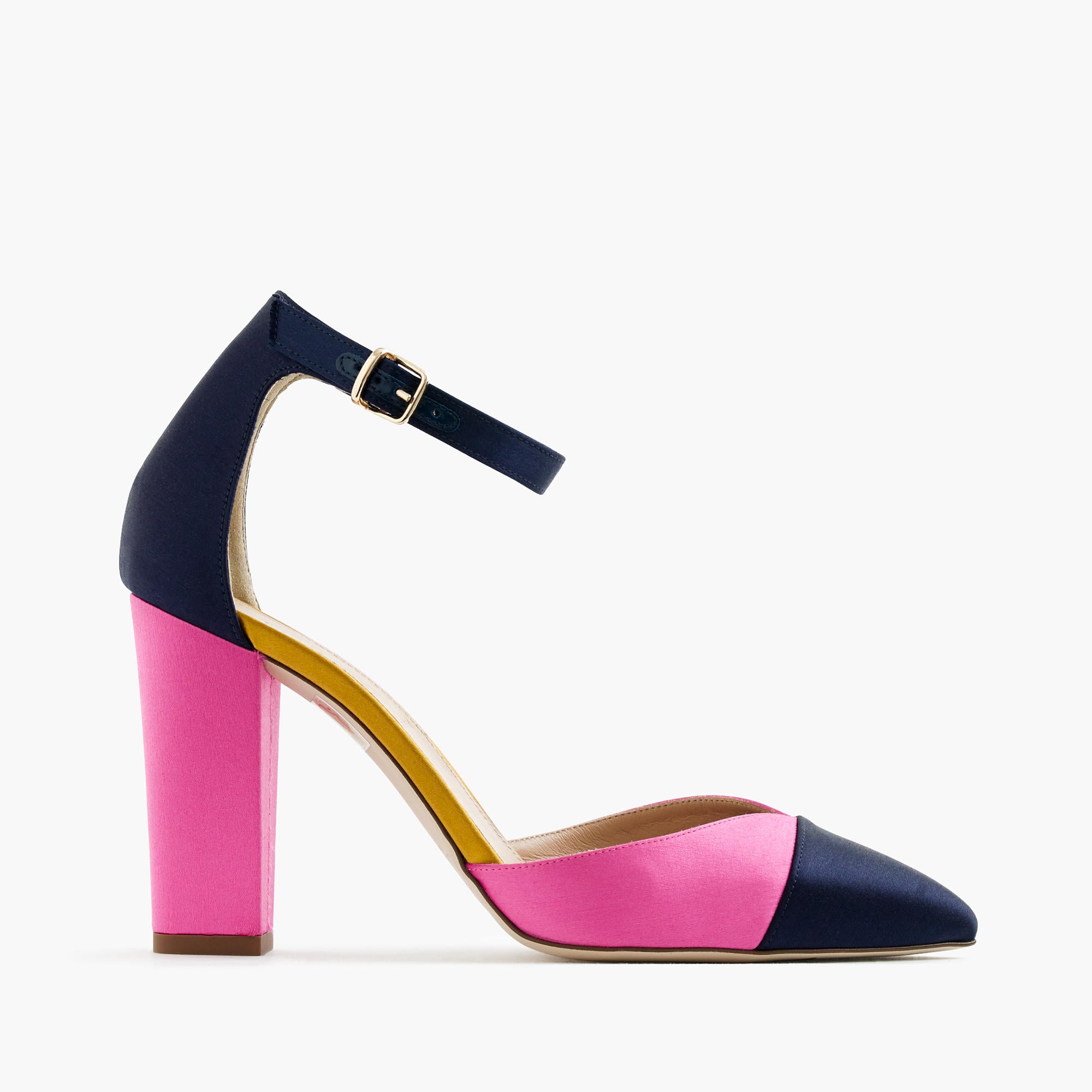 J.Crew Satin Colorblock Pumps ($258 