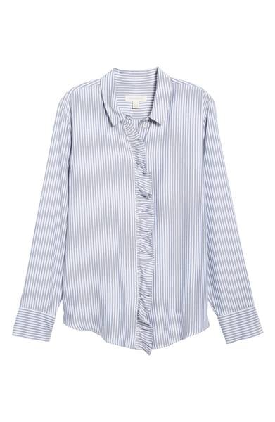 Stripe Ruffle Shirt