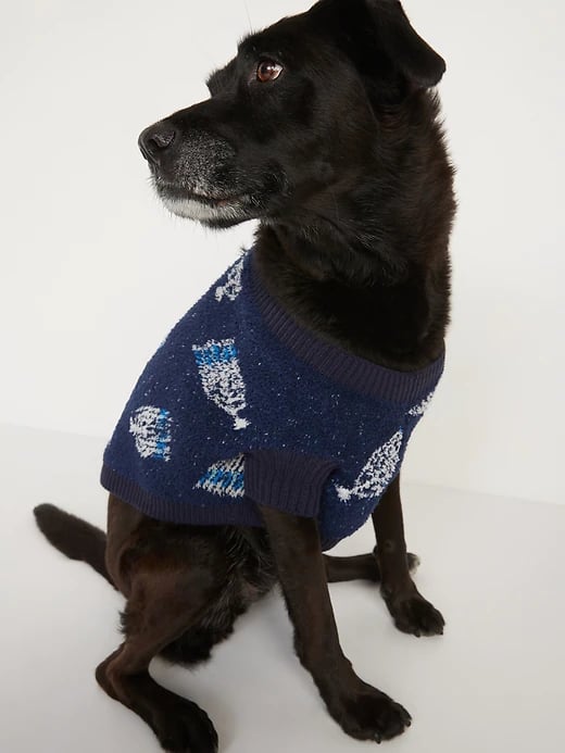 Old Navy CozyKnit Patterned Sweater in Hanukkah Old Navy Dog Clothes