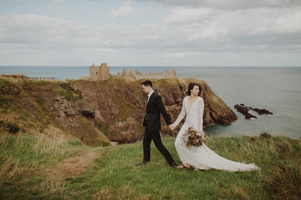 Elopement Shoot at Dunnottar Castle in Scotland