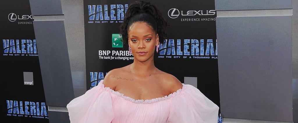 Rihanna Pink Giambattista Valli Dress at Valerian Premiere