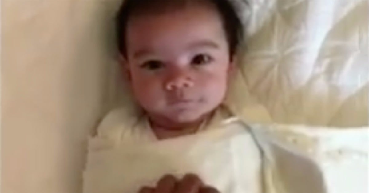 Viral Video of Baby Throwing Arms Up Every Morning POPSUGAR Family