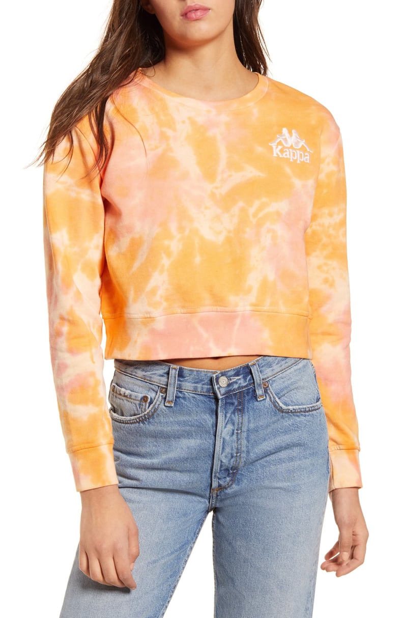 Kappa Catros Tie Dye Crop Sweatshirt