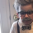 Little Boy Completely Nails Looking Like a 100-Year-Old For His 100th Day of School