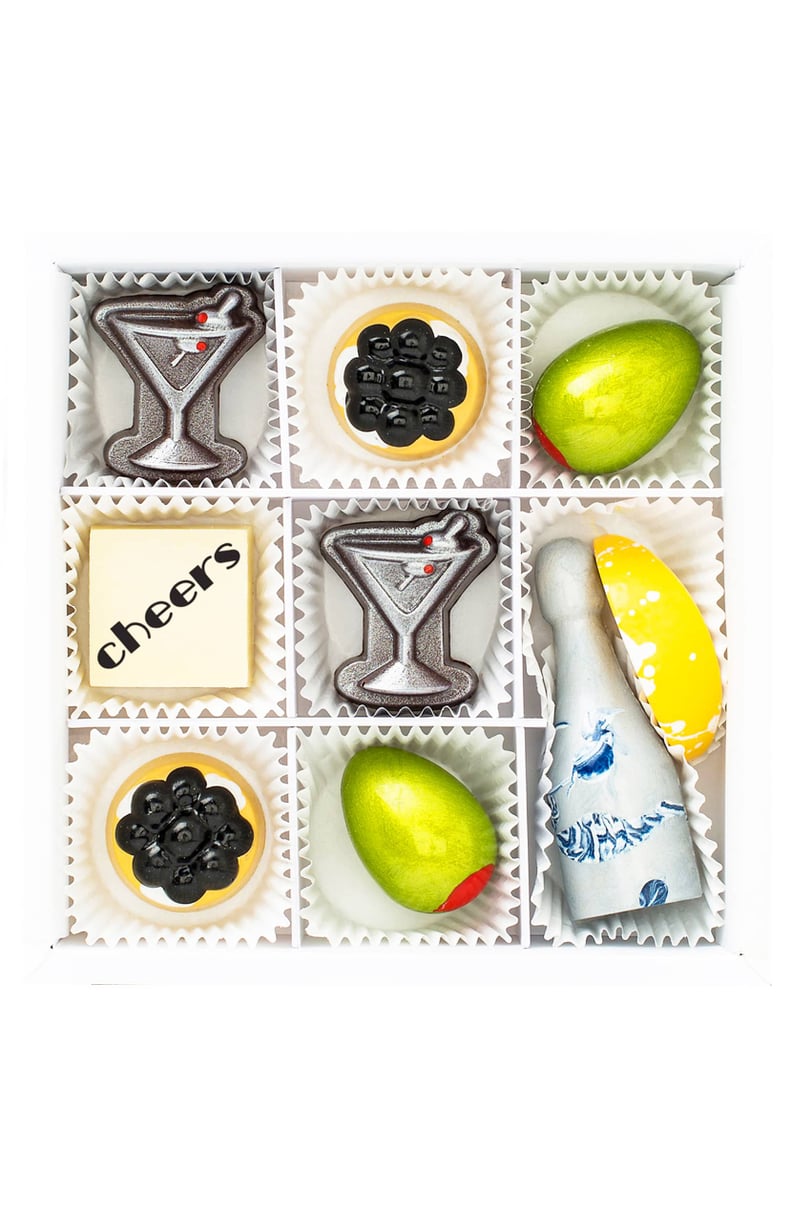 Maggie Louise Confections Cocktails & Caviar 9-Piece Chocolate Set