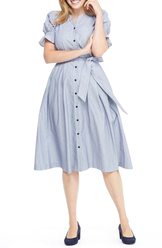 Gal Meets Glam Collection Daisy Cotton Dobby Shirtdress