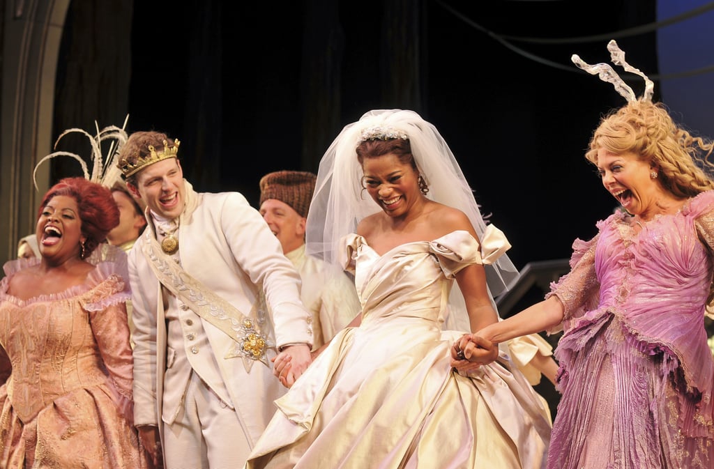 PS: How do you think being the first African American Cinderella helps change the face of beauty?
KP: Often, as an African American, you don’t see a lot of the people who are being glorified that look like you. I don’t even want to say “glorify,” but rather, people who are being appreciated — like princesses. A lot of times they’re not African American, and sometimes that can put in your mind that you’re not beautiful or worthy, because of the way you look. When you see African Americans play a role like Cinderella or any character that has some type of special thing to them, it makes you know that it’s possible and just because you haven’t seen it, it doesn’t mean you can’t be it.
PS: The show also sends a positive message about interracial couples.
KP: I was thinking that the other night, that it’s so great on an interracial level because you see these two people falling in love — I forgot that he was white and I was black. I wasn’t thinking about the color and just thinking we’re two people in love. And I wanted to portray that in the best way possible. I realized that’s also another thing people have taken from the show.
PS: And the fact that Cinderella’s dad had an interracial marriage too because her stepsisters are white. 
KP: That’s such a great point. I think that’s so awesome, too.
PS: Have you had any fun fan experiences yet? I saw so many little girls dressed up like princesses in the audience!
KP: I walk out after every show to sign autographs, take pictures, and meet everyone to tell them how thankful I am they came. A lot of moms and grandmothers tell me they appreciate that I do this, because it inspires their daughters. It is [people of] all colors actually — black girls, white, Asians, and Hispanics. It just makes me happy that I can inspired them in the way others have done for me. 
PS: Who is your role model?
KP: My mom inspires me with her strength and her ability to get everything done, and that spills over to me. Sometimes, I’m like, “Mom, you made me feel like this is possible.” And she’s like, “Oh, well, I guess you’re right.” She’s inspired me in a lot of ways — even more than she knows. A lot of entertainers have inspired me through out my career. 
PS: Is there anyone in particular in Hollywood who is inspiring you right now?
KP: Brandy has inspired me a lot. Also, Rihanna in the way she teaches me not to be afraid to be myself. She embodies the idea of the “real you” and she’s not perfect. Girls always try to be society’s idea of perfect, and the reality is, you’re never going to be perfect for anybody. So instead of trying to be perfect for everybody, just be perfect for yourself by being you. Allow the world to see who you are because at the end of the day that’s what you’re put on the Earth for. No one else is you, but you!