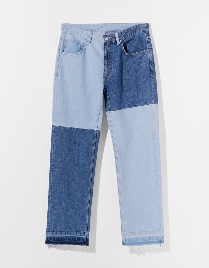 Bershka Two-Tone Patchwork Jeans | The Best Two-Tone and Patchwork ...