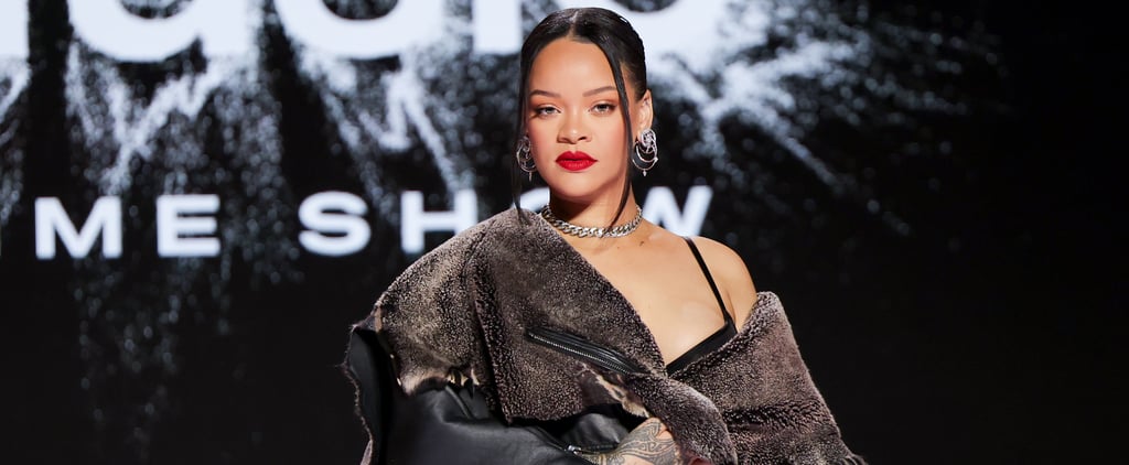 Rihanna Wears Crocodile to the Super Bowl Press Conference