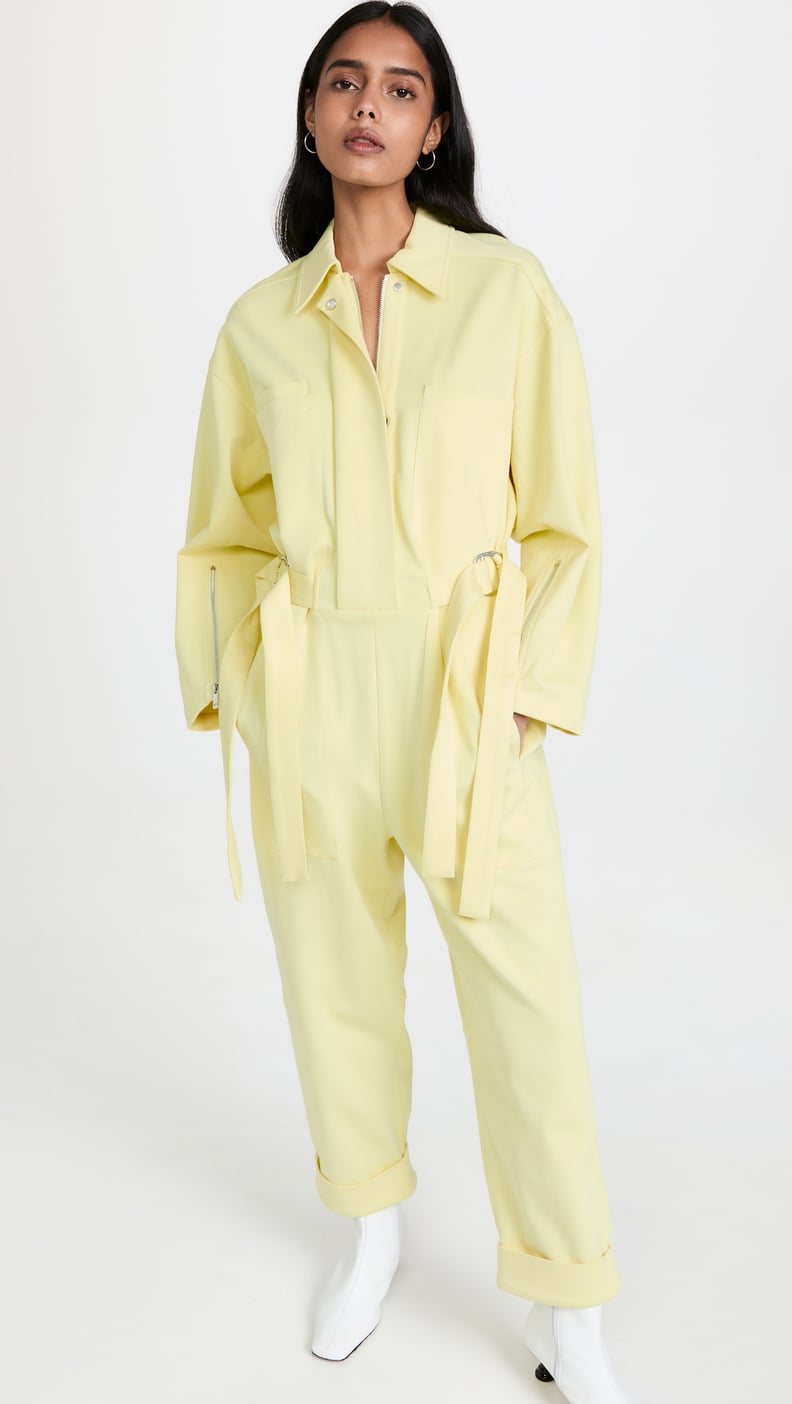A Spring Pastel: 3.1 Phillip Lim Knit Twill Utility Jumpsuit