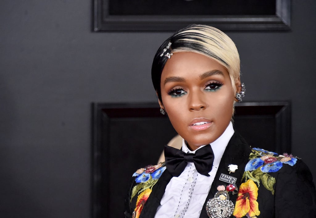 Janelle Monae Hair and Makeup Grammys 2018