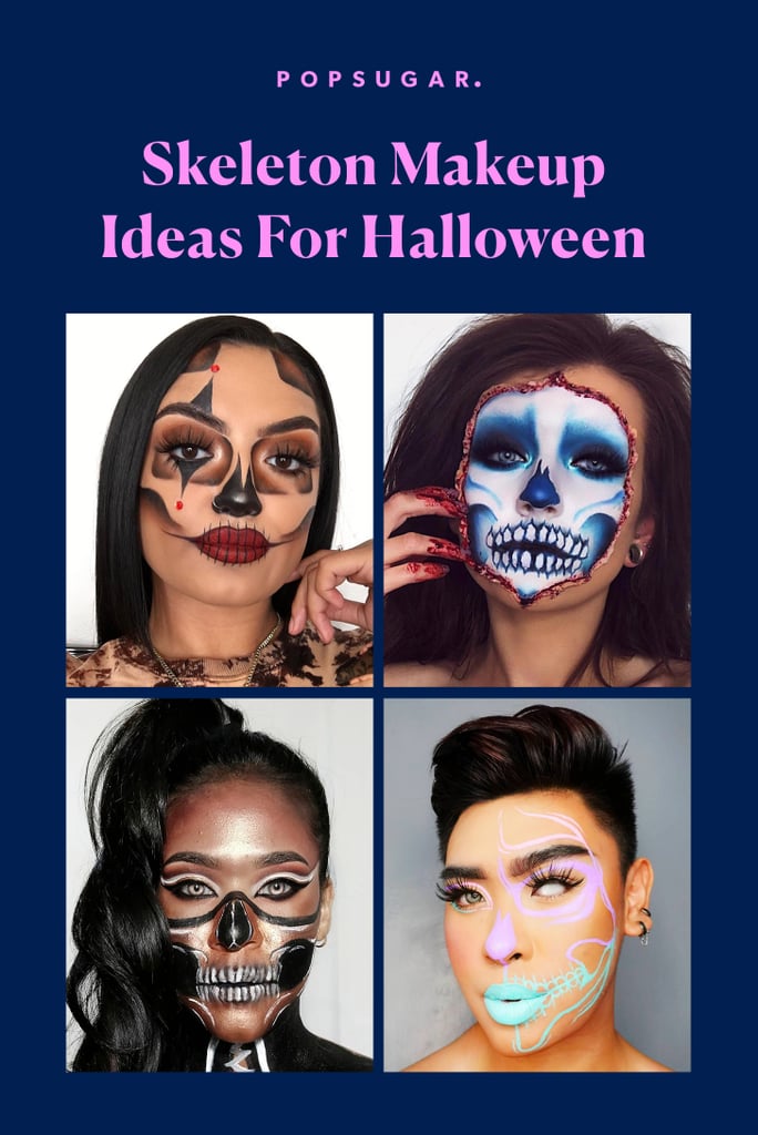Skeleton Makeup Ideas For Halloween 2020 | POPSUGAR Beauty Photo 39