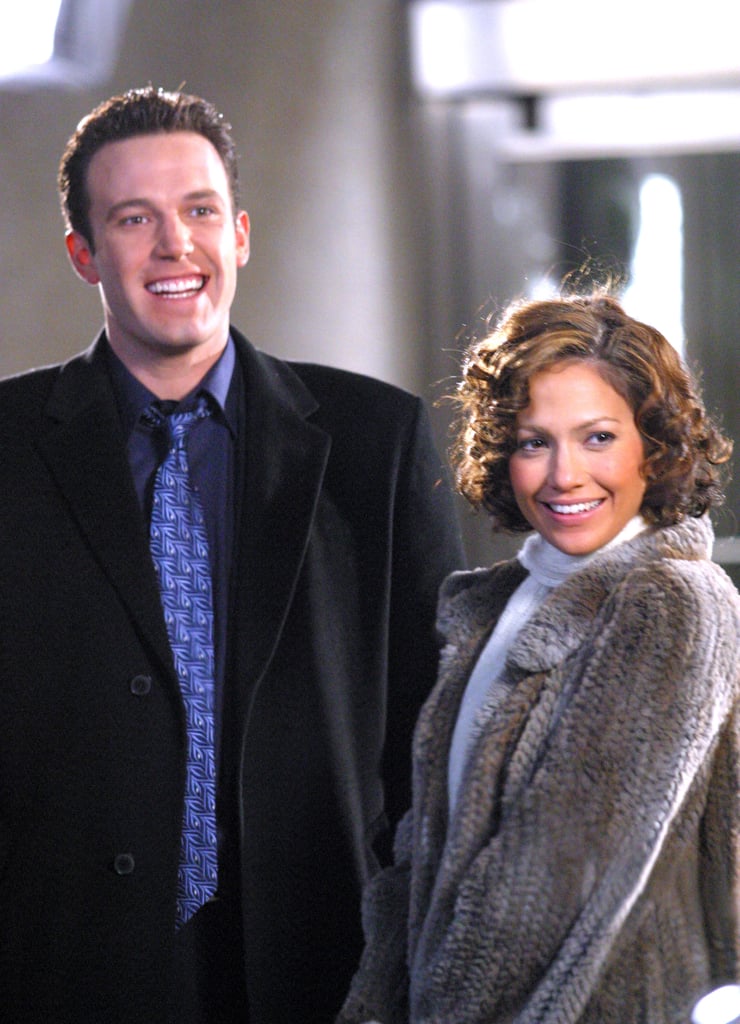 The two were all smiles on the set of their film Jersey Girl in November 2002.