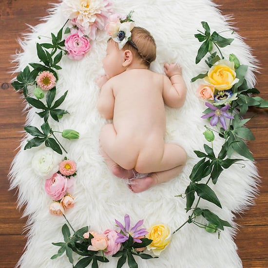 Flower Crown Newborn Photo Shoot