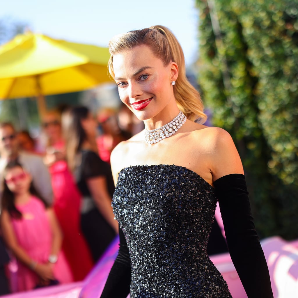 Margot Robbie's Red Carpet Gown Is Peak Barbie — and It's Not Even Pink