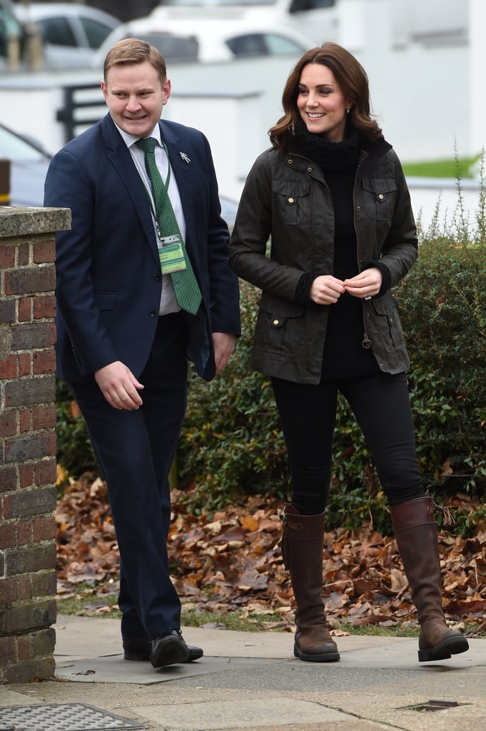 Kate Middleton Wearing Black Turtleneck Sweater