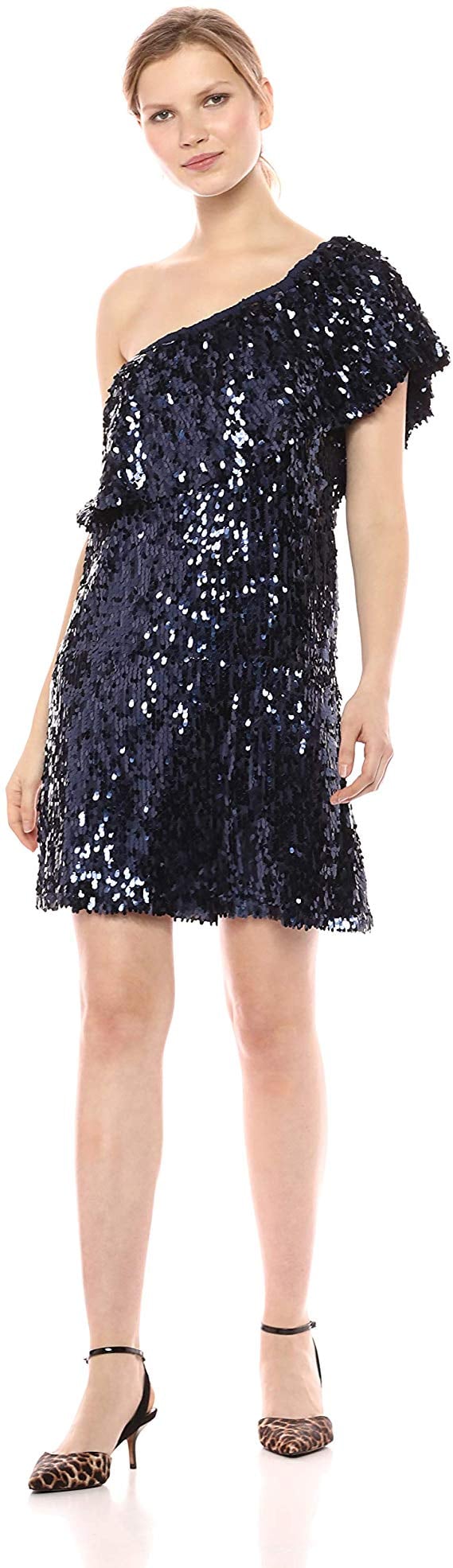 BB Dakota Just Dance Sequin One Shoulder Dress