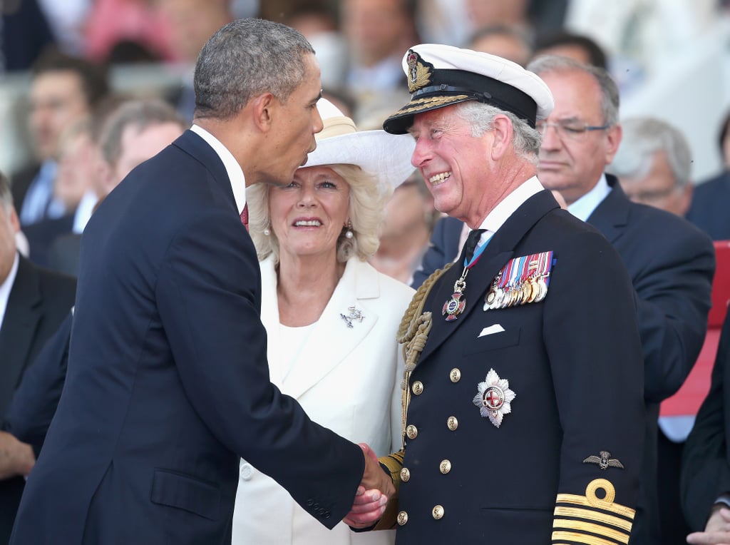 The president and Prince Charles also displayed their close relationship at the event.