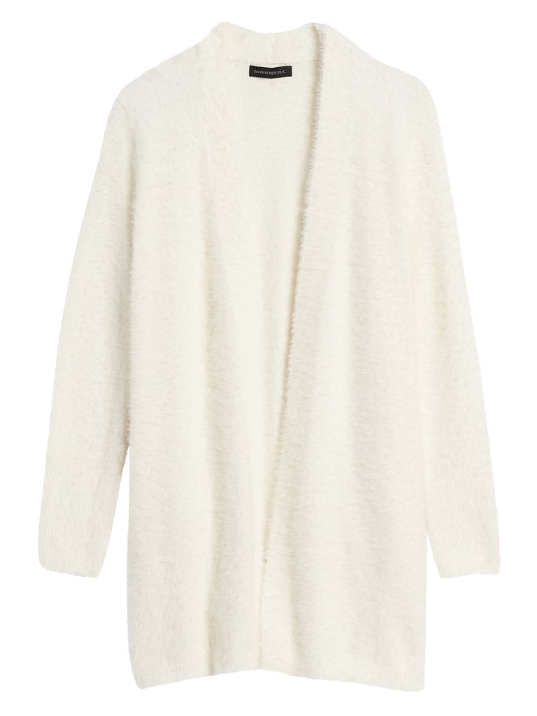 Fuzzy Long Cardigan Sweater