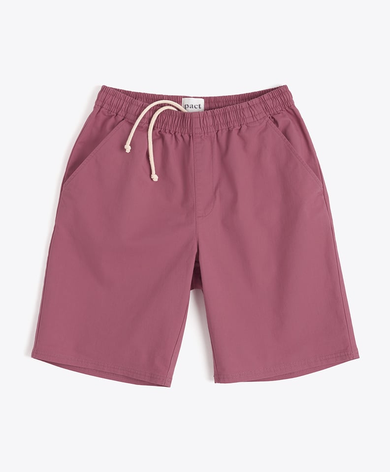 Pact Men's Woven Drawstring Short in Rosewood