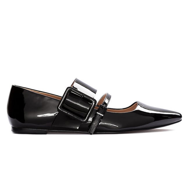 H&M Patent Belted Ballet Flats ($30)