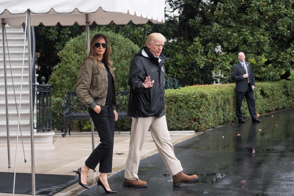 Melania Trump Wears Heels to Texas For Hurricane Harvey