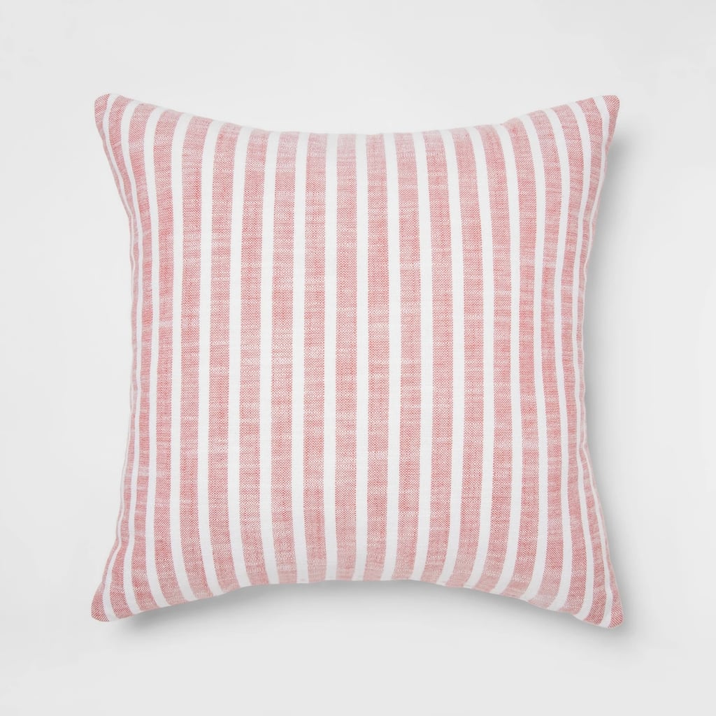 Woven Stripe Square Throw Pillow