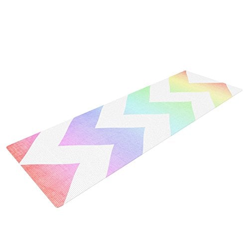 Kess InHouse Water Color Chevron Yoga Mat