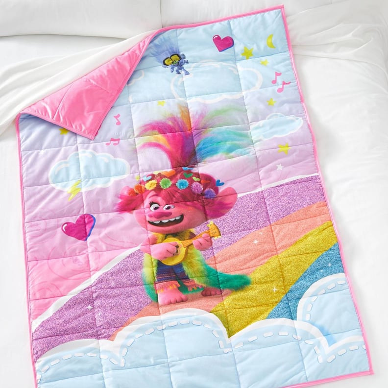 Trolls Standing on Rainbows Weighted Blanket