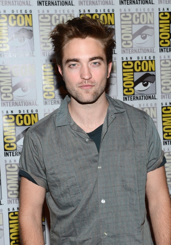 Robert Pattinson posed for pictures.
Robert Pattinson posed for pictures.