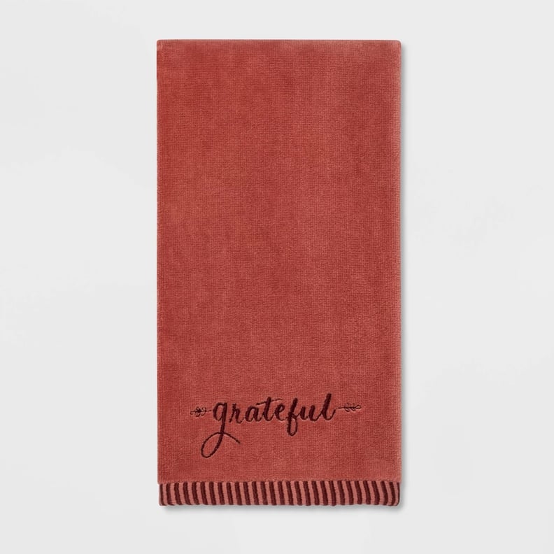 Harvest Grateful Solid Hand Towel