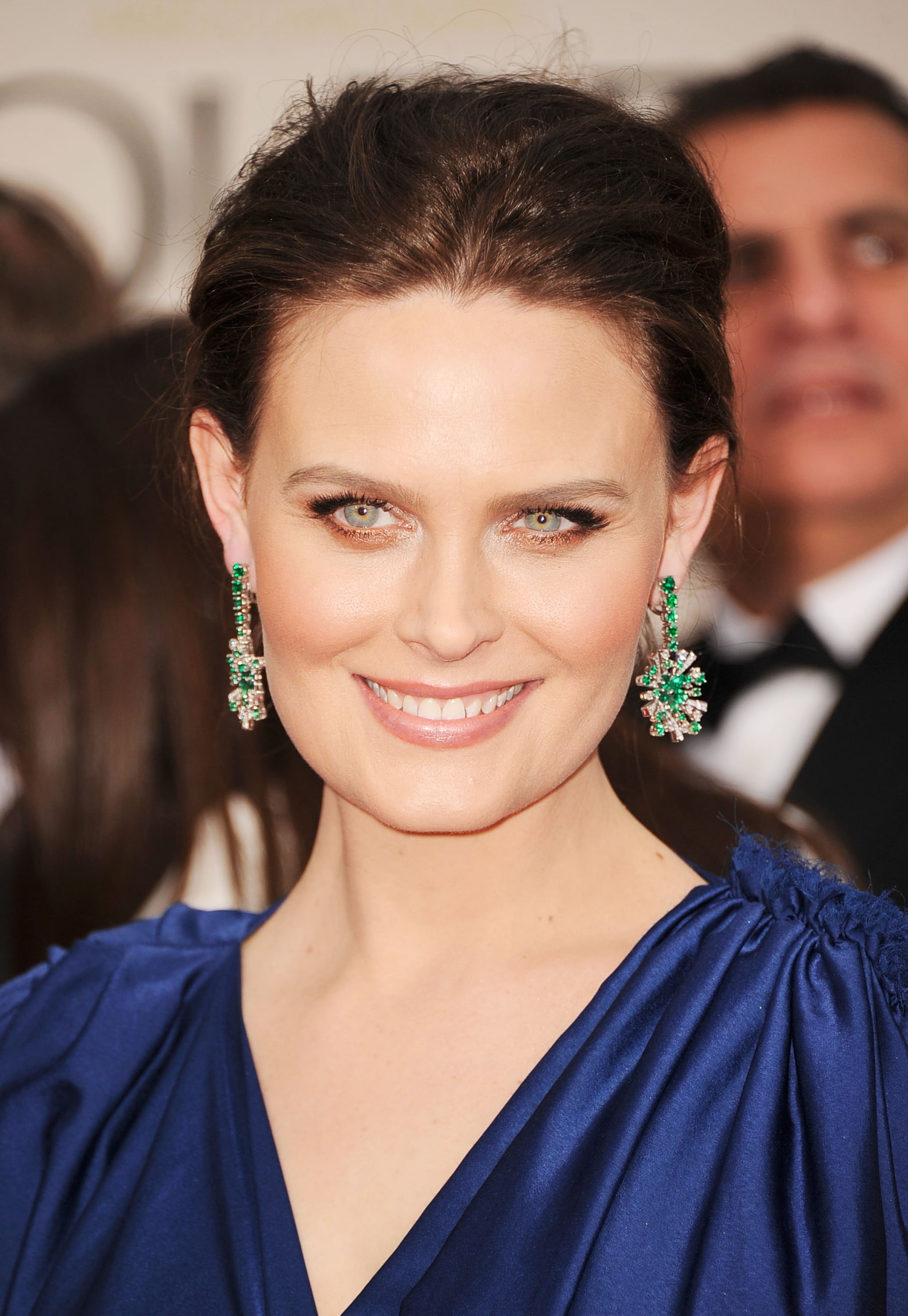 Emily Deschanel at the Golden Globes. Emily Deschanel at the Golden Globes.