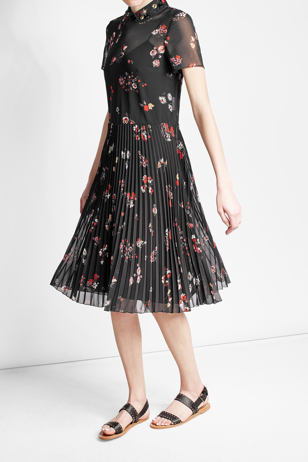 red valentino midi dress