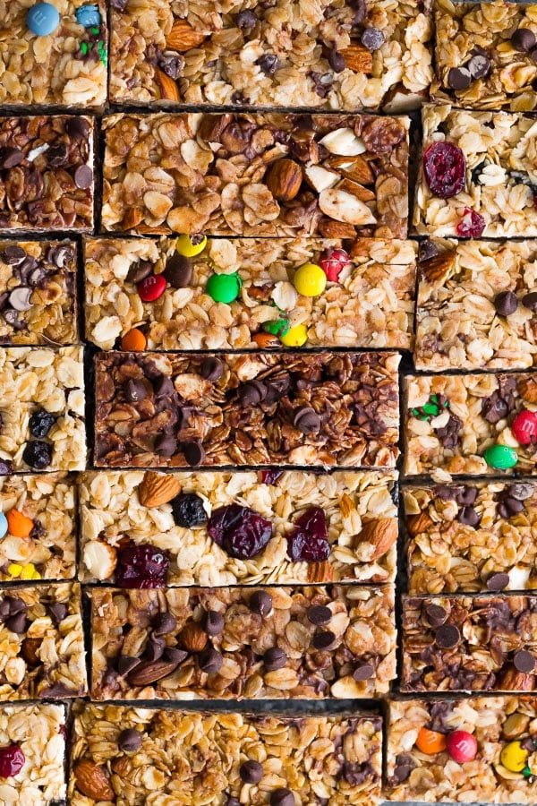 Snickerdoodle Almond Butter No-Bake Granola Bars