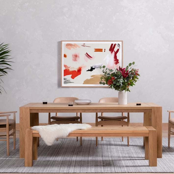 A Minimalist Farmhouse Dining Table: Splayed Legs Dining Table