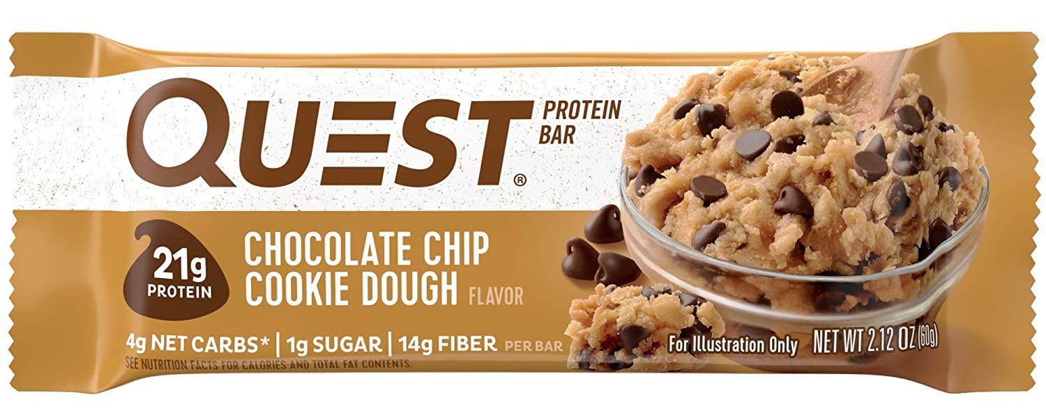 Quest Nutrition Chocolate Chip Cookie Dough Protein Bar If You Can Believe It We Found 25 Low Sugar Snacks Made For Gluten Free Eaters Popsugar Fitness Photo 21