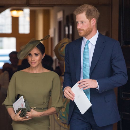 Prince Harry and Meghan Markle at Prince Louis's Christening