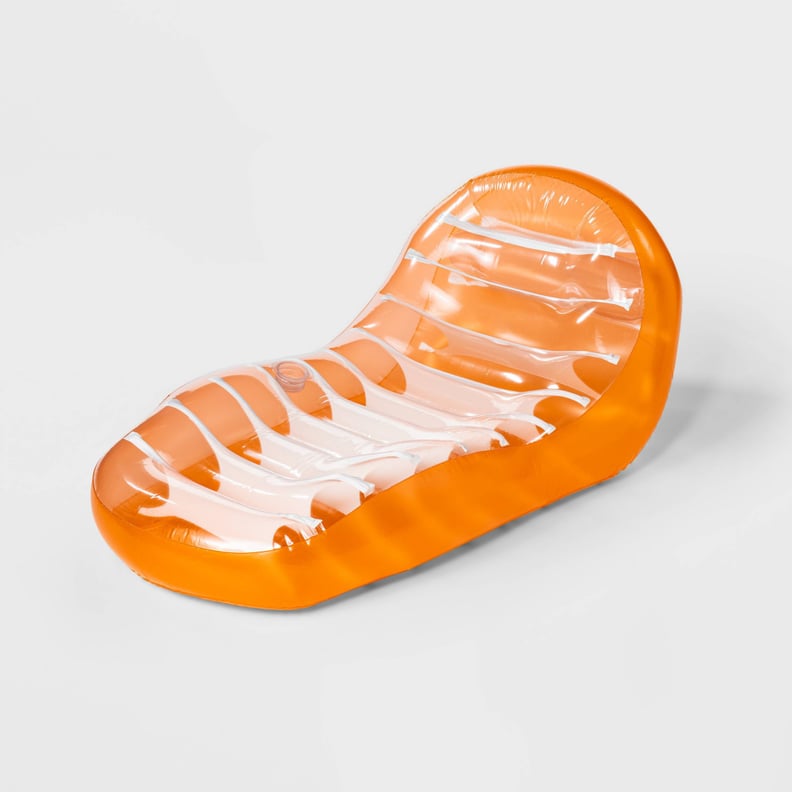 A Pool-Float Lounger: Sun Squad Inflatable Bubble Pool Float Lounge